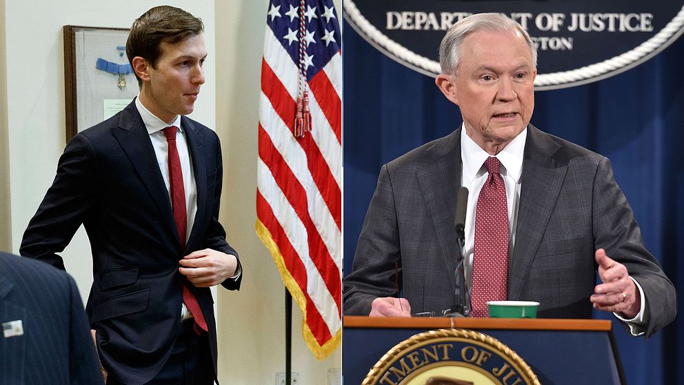 Jared Kushner, svärson och rådgivare till president Trump, och justitieminister Jeff Sessions ska ha varit i kontakt med Rysslands ambassadör i USA under valkampanjen.