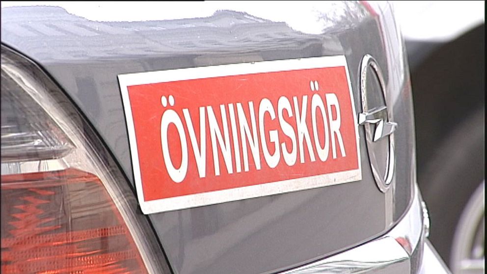 övningskörningsskylt