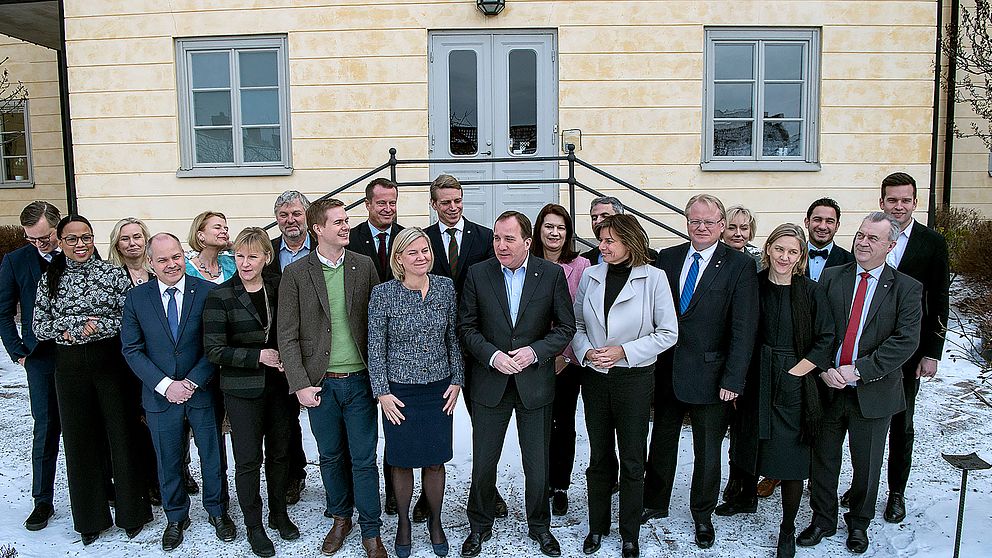 Regeringen vid ett möte i Falun 9 februari 2017.