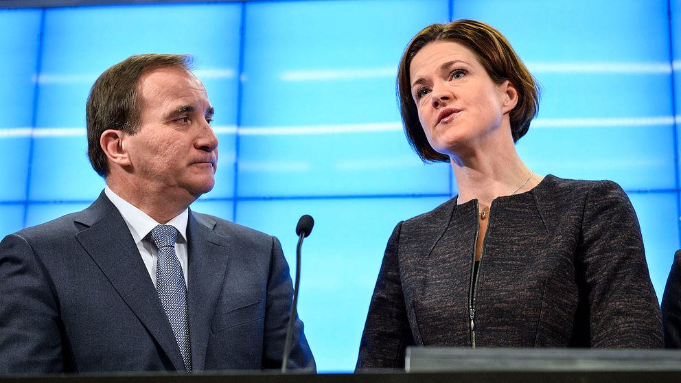 Socialdemokraternas ledare Stefan Löfven och Moderaternas partiledare Anna Kinberg Batra.
