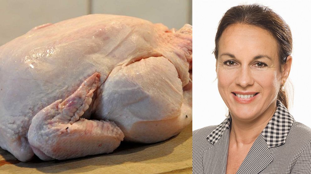 Maria Donis, VD för Svensk Fågel och stor färsk kyckling