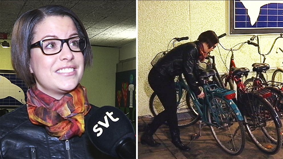 Sandra Gullicksson i Karlstad stod en natt öga mot öga med flera cykeltjuvar