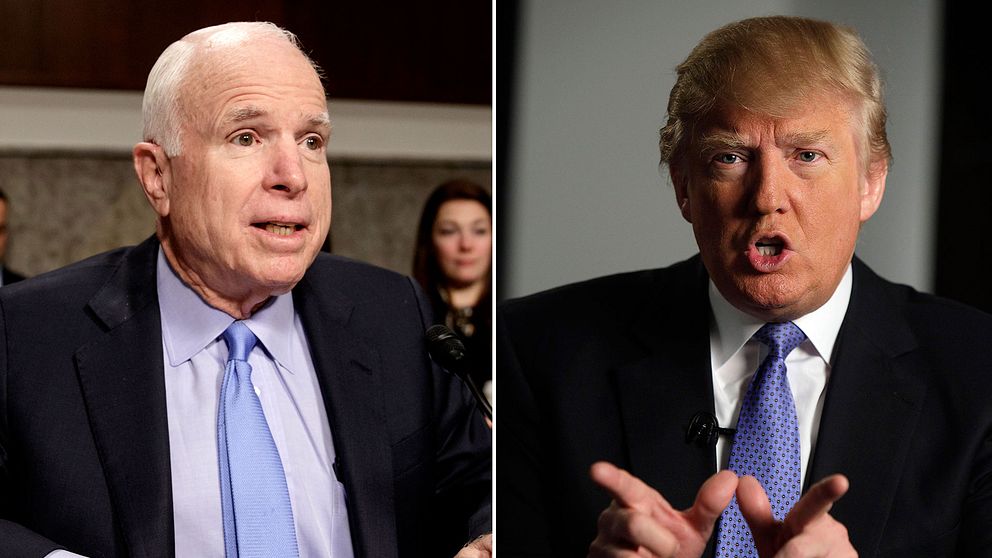 John McCain och Donald Trump är kända antagonister trots att de tillhör samma parti