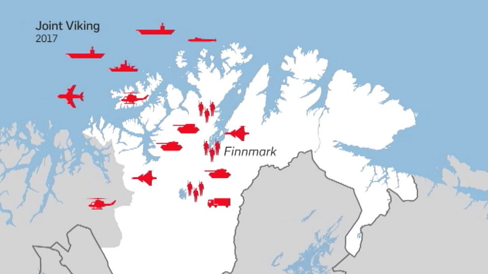 Kartbild över Finnmark