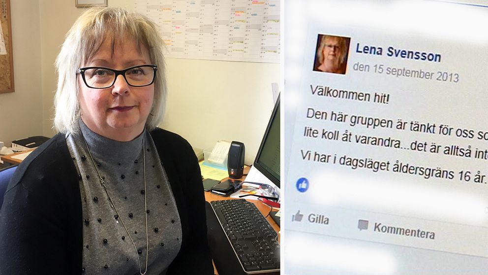 Lena Svensson driver facebook-gruppen i Mönsterås.