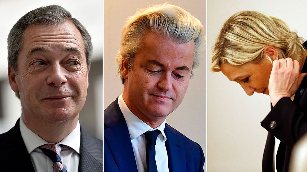 Ukip med förre ledaren Nigel Farage i spetsen, Geert Wilders i Nederländerna och Marine Le Pen från Nationella Fronten i Frankrike kan alla ses som exempel på högerpopulistiska vågen i västvärlden.