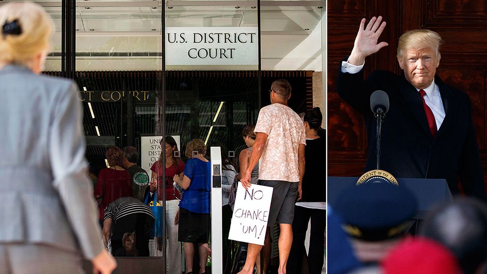 Federala domstolen på Hawaii stoppar Donald Trumps inreseförbud.