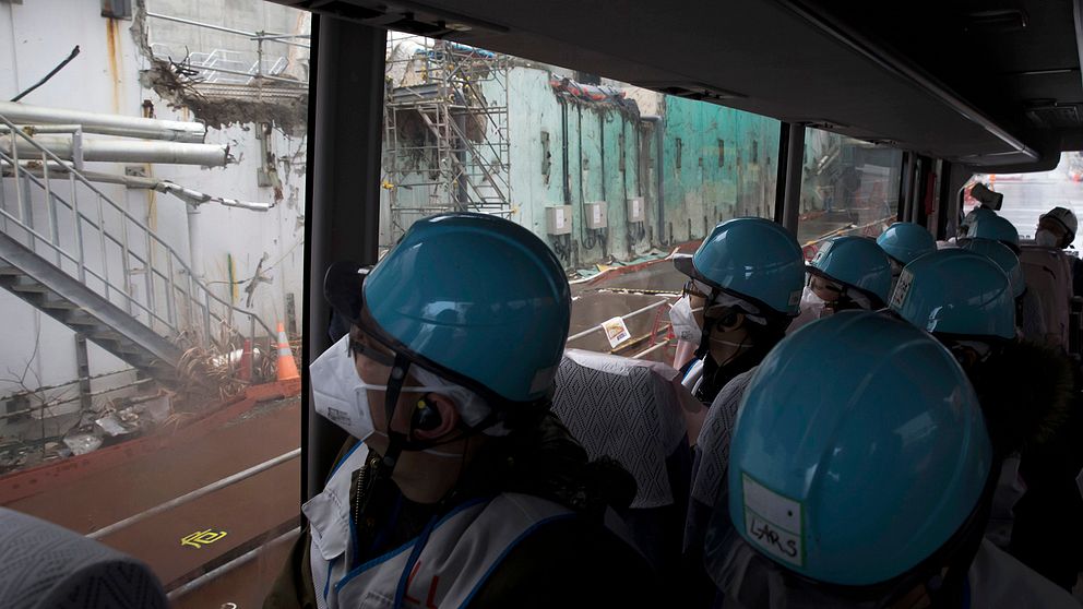 Besök på det havererade kärnkraftverket  i Fukushima