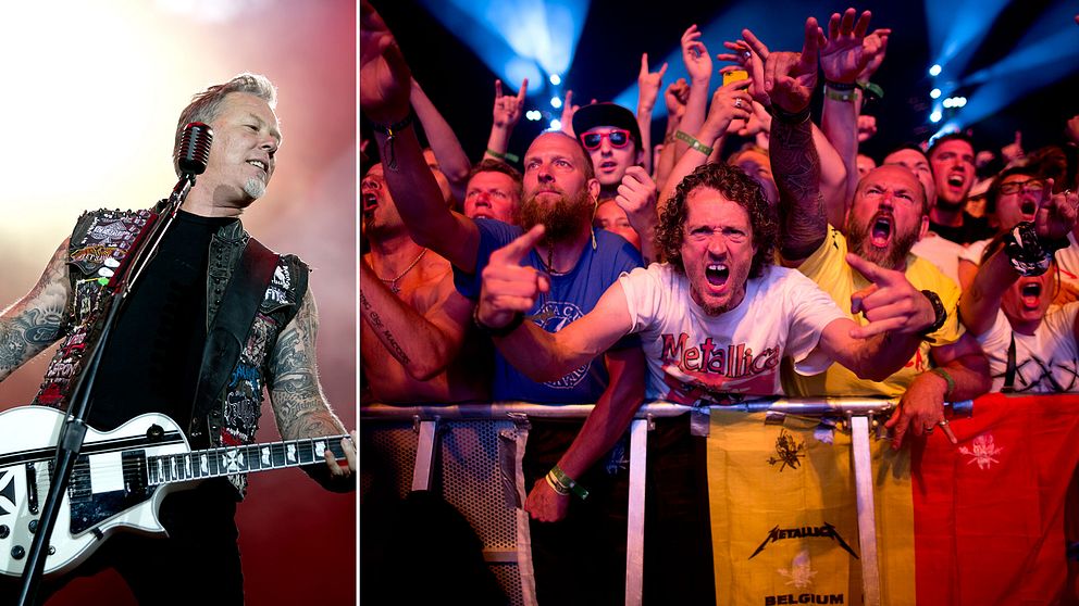 Metallica på scen i Göteborg 2015.