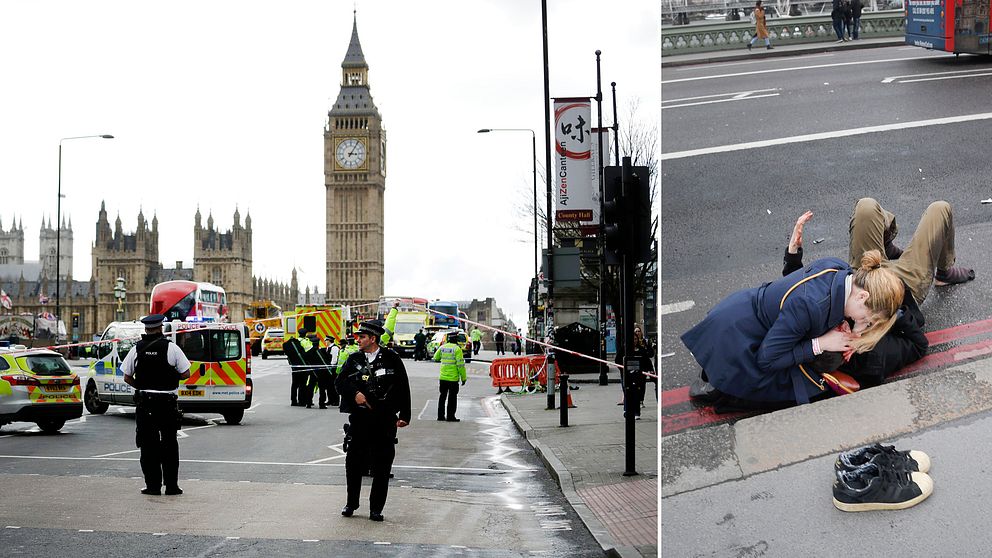 Polis spärrade strax efter incidenten av stora delar av centrala London.