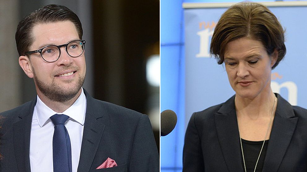 Jimmie Åkesson och Anna Kinberg Batra