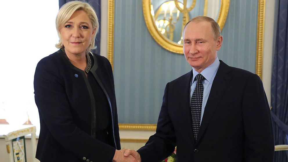 Marine le Pen och Vladimir Putin