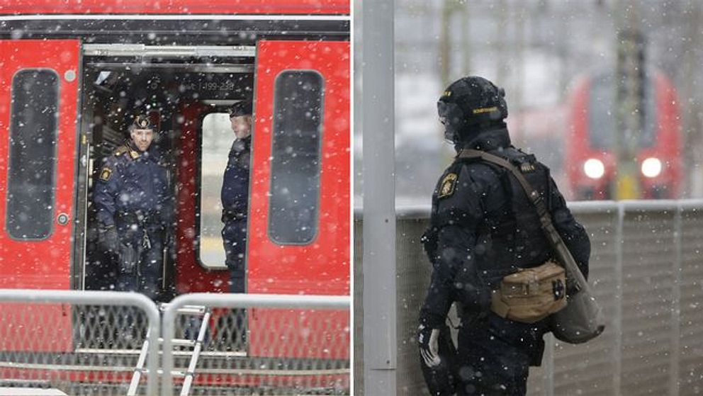 Två MTR-tåg mellan Stockholm och Göteborg bombhotades.