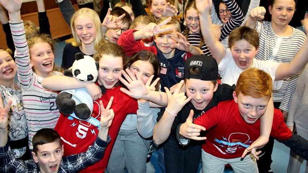 Den segrande klassen i Vi i femman, ankarsviks skola.