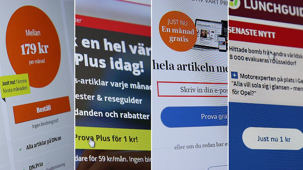 Majoriteten av svenska tidningar tar i dag betalt av dem som vill ta del av allt tidningarnas material på nätet.