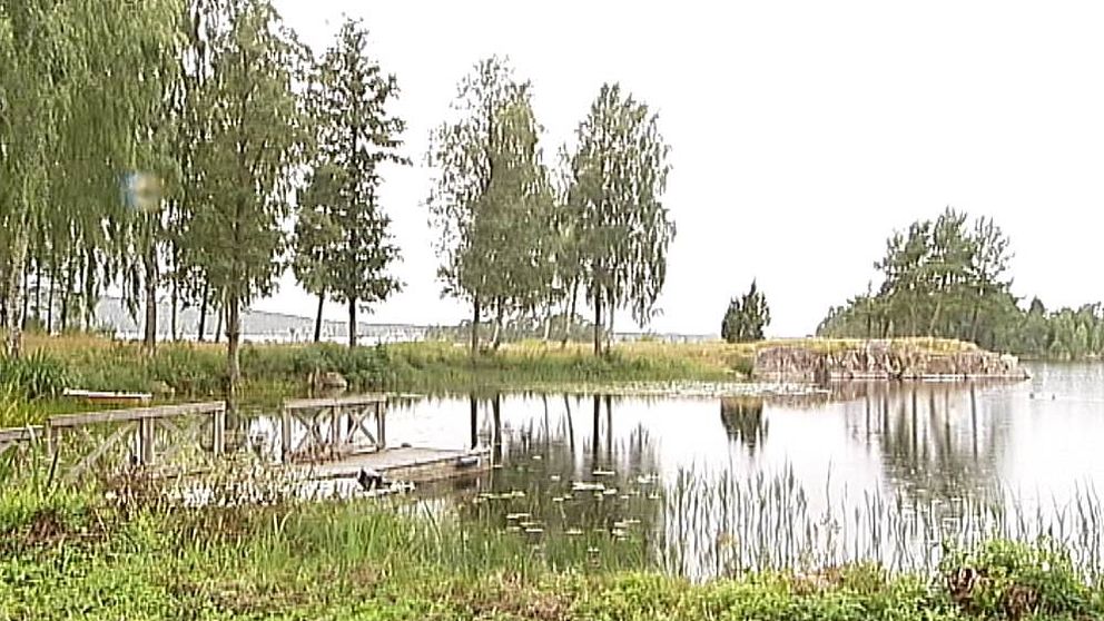 Sjön Sommen på gränsen mellan Östergötland och Småland
