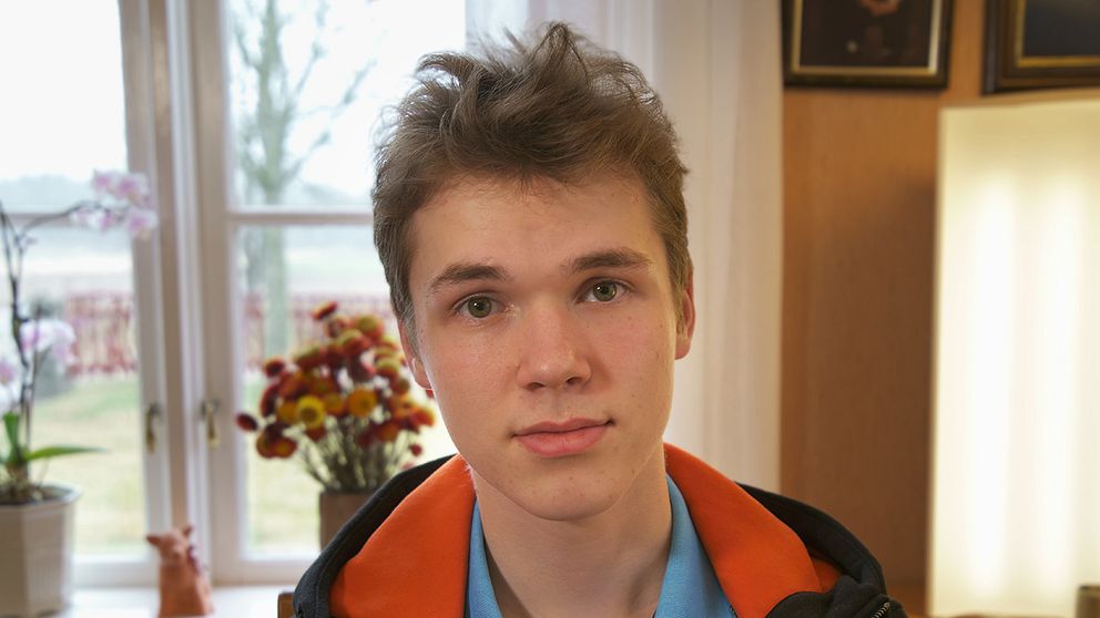 19-årige Manfred Torstensson som fick narkolepsi av Pandemrixvaccinet.