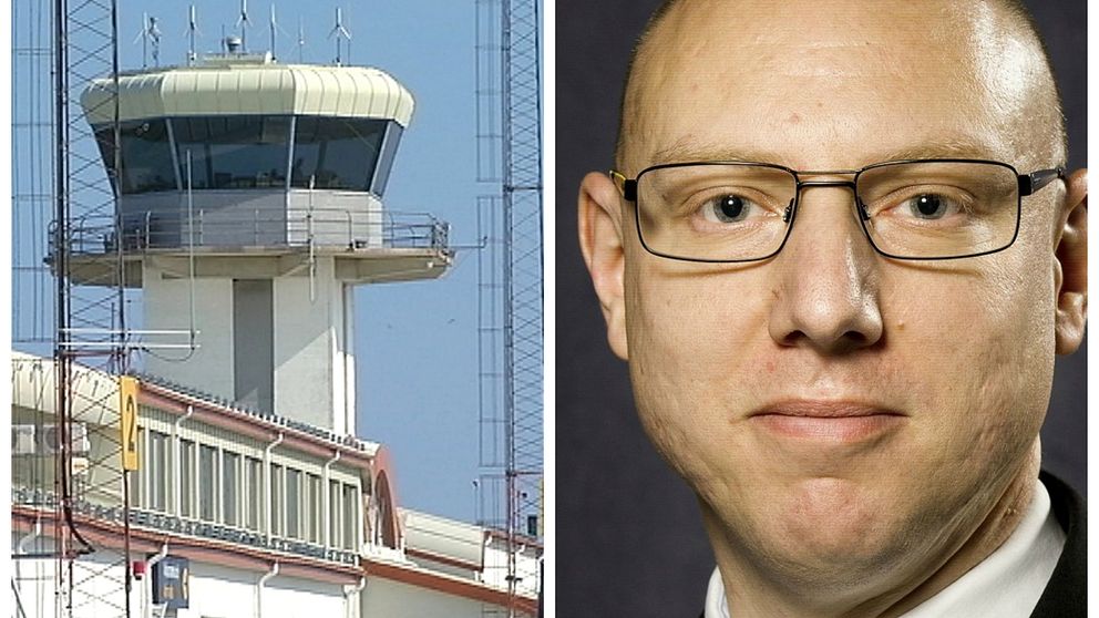 Jesper Tengroth, pressekreterare på Försvarsmakten , Visby flygplats  -öst