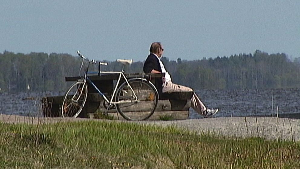 Bänk vid Rynningeviken