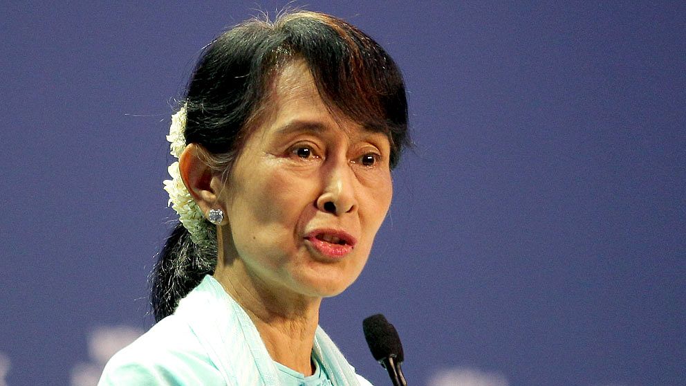 Aung San Suu Kyi, oppositionsledare, Burma