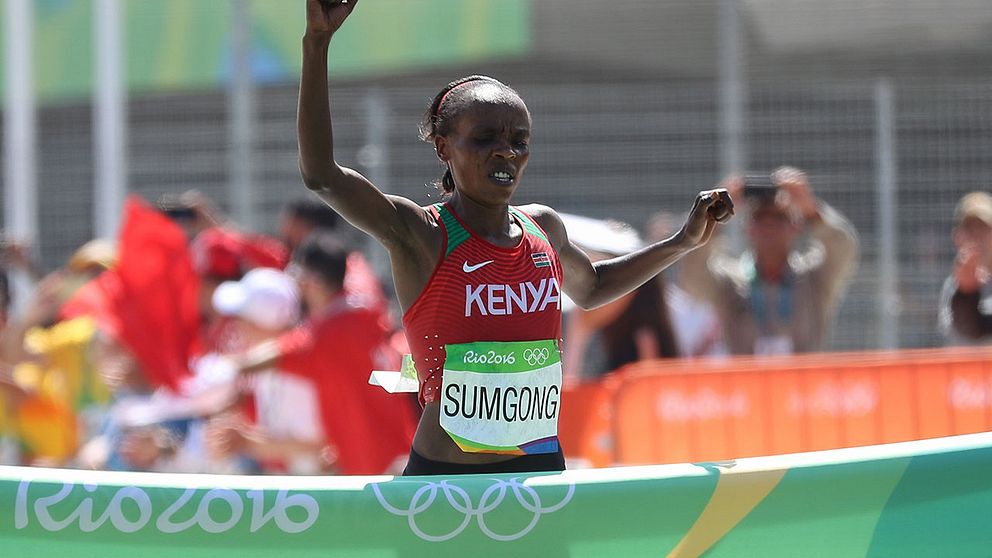 Kenyanska OS-mästarinnan Jemina Sumgong har åkt fast för dopning.