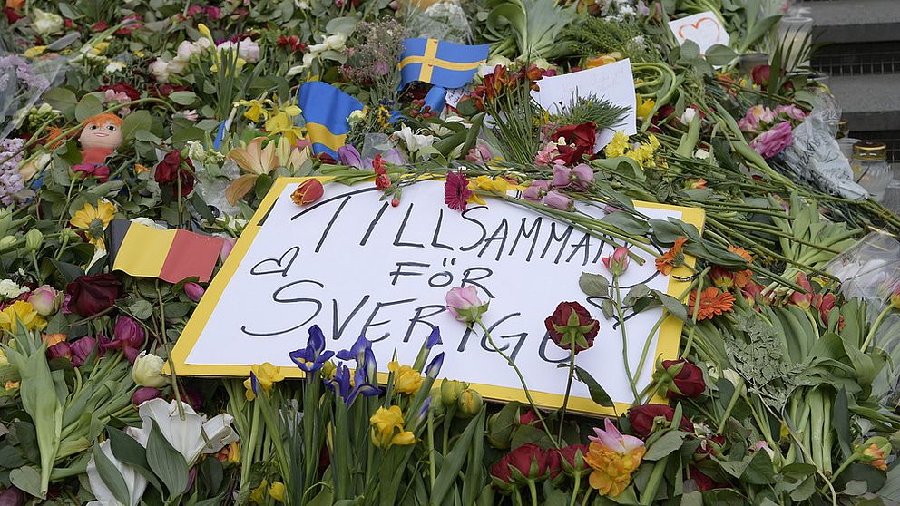 Blommor vid Sergels Torg