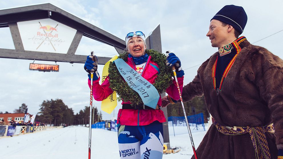 Nina Lintzén, Luleå, vann världens längsta skidtävling, Nordenskiöldsloppet i Jokkmokk