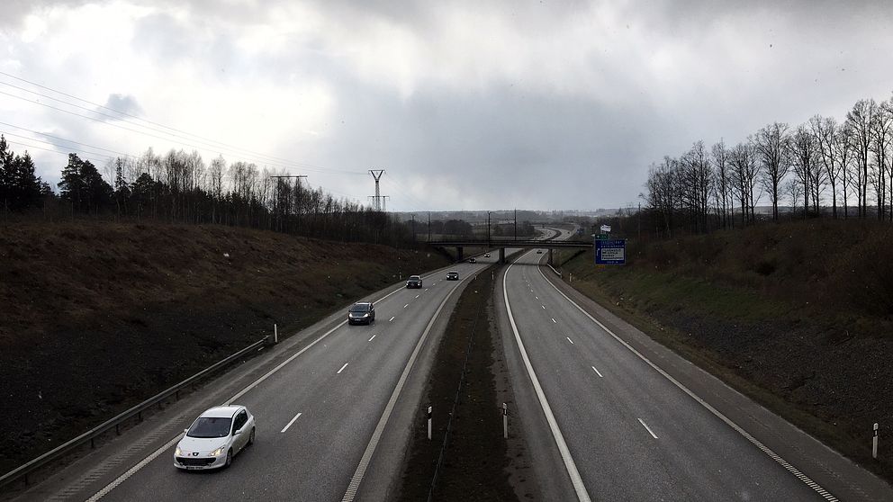 Öst Norrköping E4 Vinter motorväg