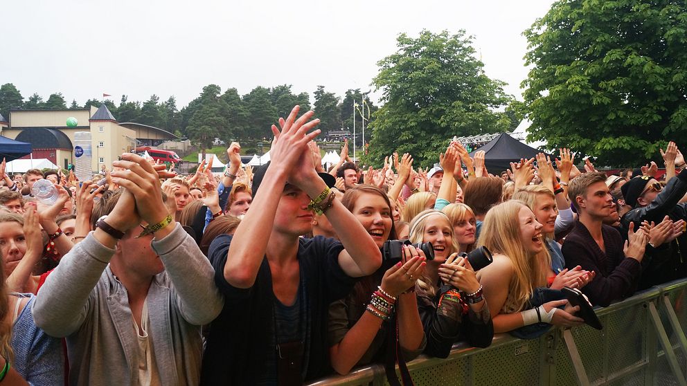 En festivalpublik på Putte i parken.