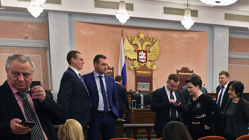 Förhandlingar i Rysslands högsta domstol under torsdagen