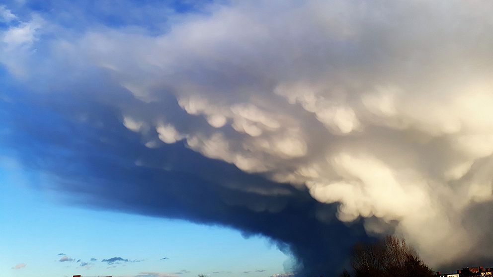 Spännande moln i Kristianstad
