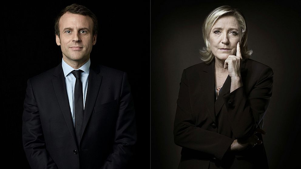 Emmanuel Macron och Marine Le Pen möts den 7 maj när det ska avgöras vem som blir Frankrikes nästa president.