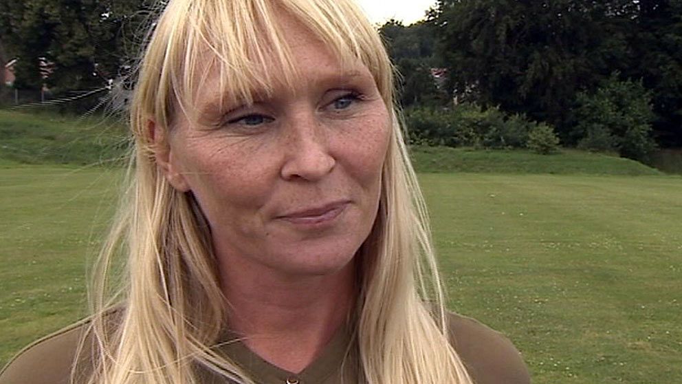 SVT:s fotbollsexpert Frida Östberg. Foto: SVT