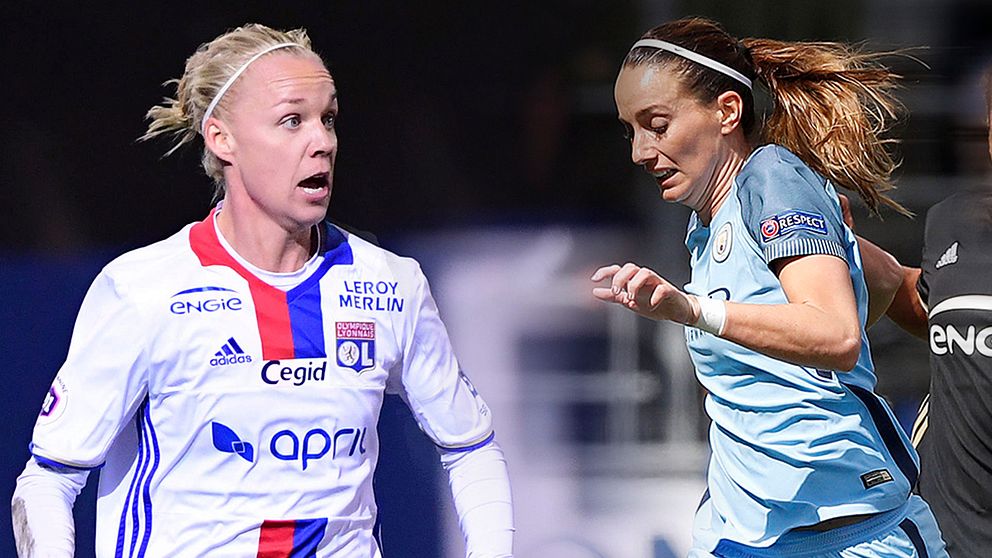 Caroline Segers Lyon möter Kosovare Asllanis Manchester City i CL-semin.