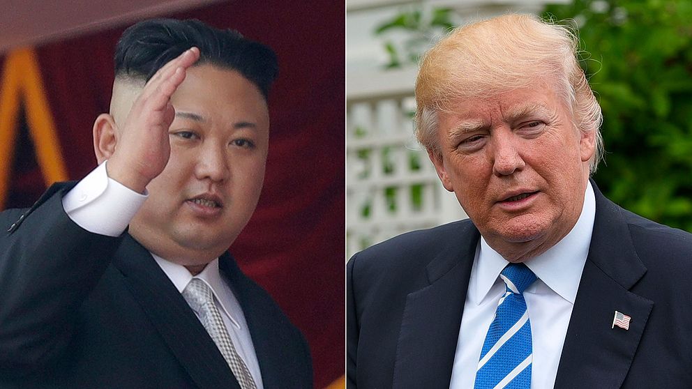 Nordkoreas ledare Kim Jong-Un och USA:s president Donald Trump