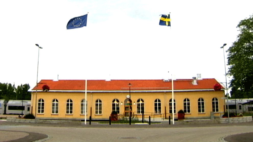Järnvägsstationen i Laxå.