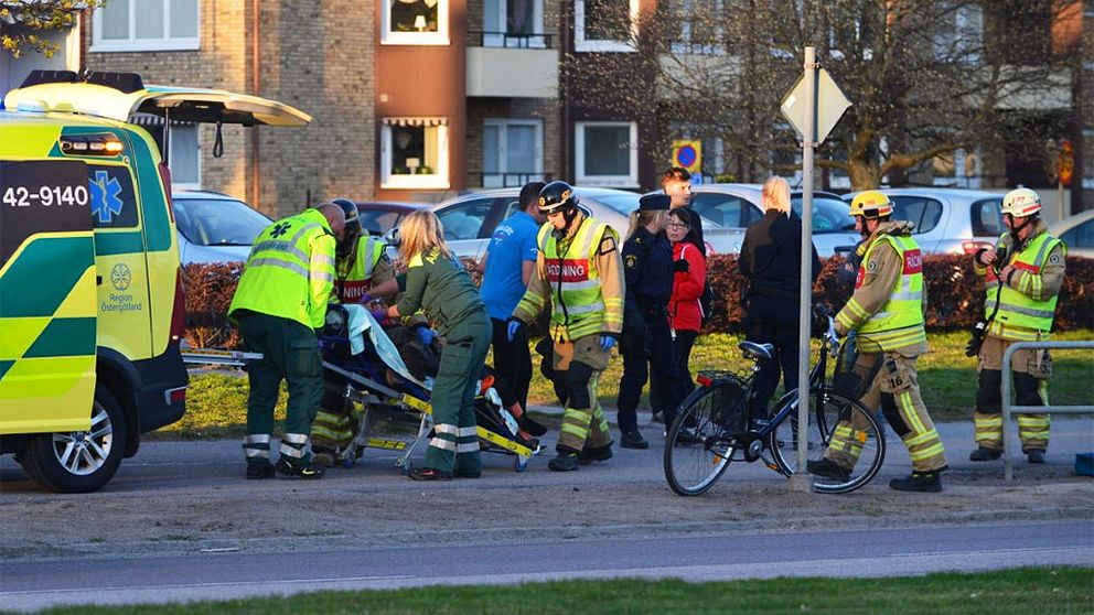 Norrköping cykel olycka trafik