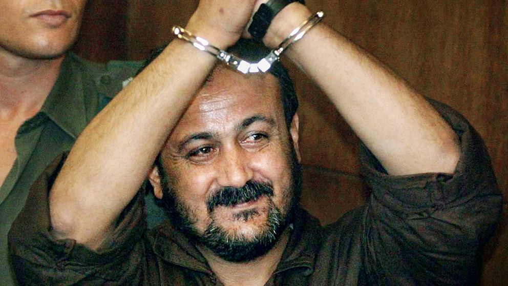 Marwan Barghouti efter gripandet 2002.