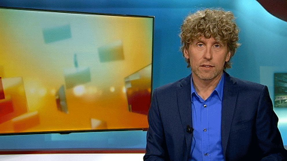 Pererik Åberg debuterade som nyhetsankare i ABC på tisdagskvällen.