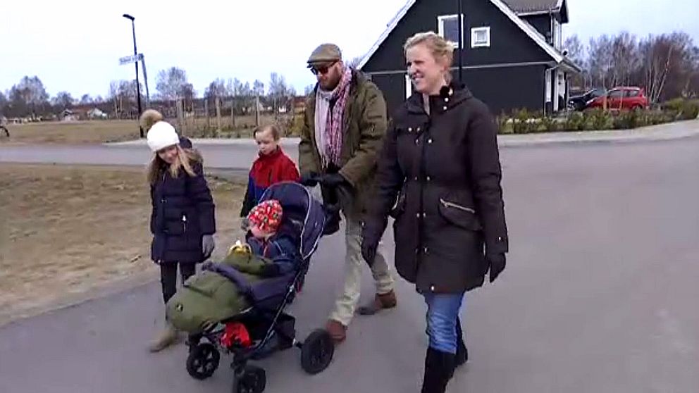 Linda Willman berättar om första tiden på Allarpsområdet, som byggs på Laholmssidan.