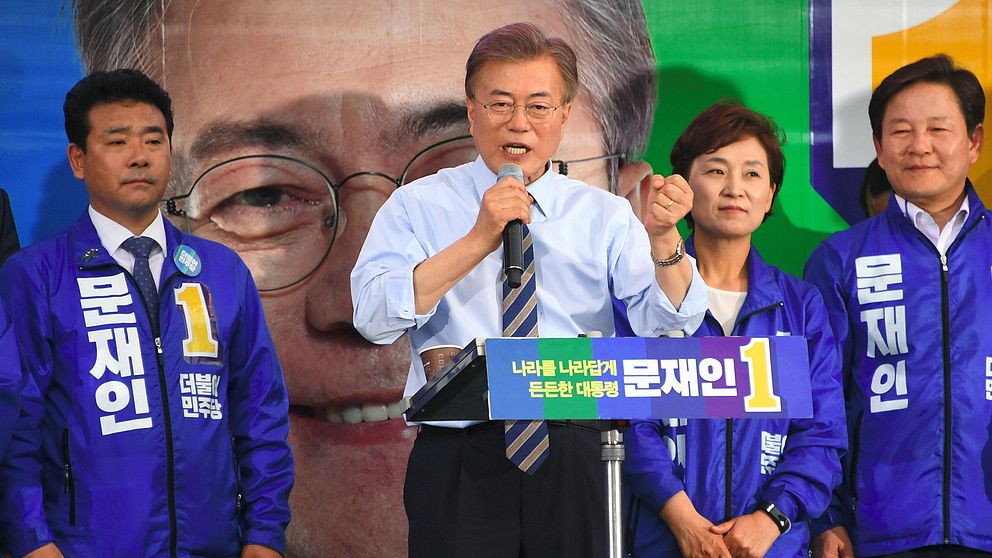 Favorittippade kandidaten Moon Jae-In