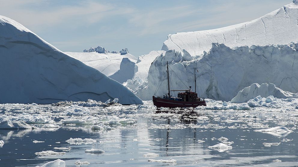 En båt på Arktis