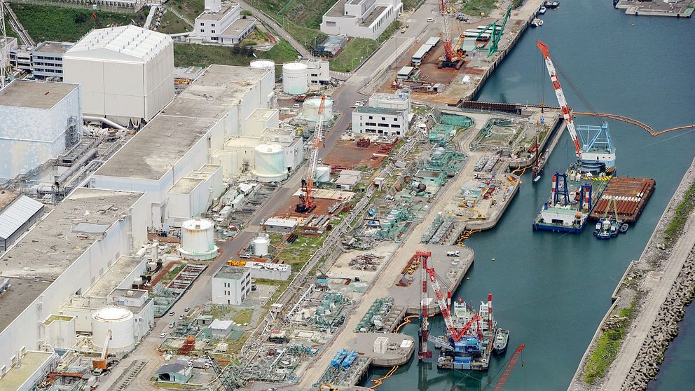 Kärnkraftsanläggningen Fukushima i Japan.