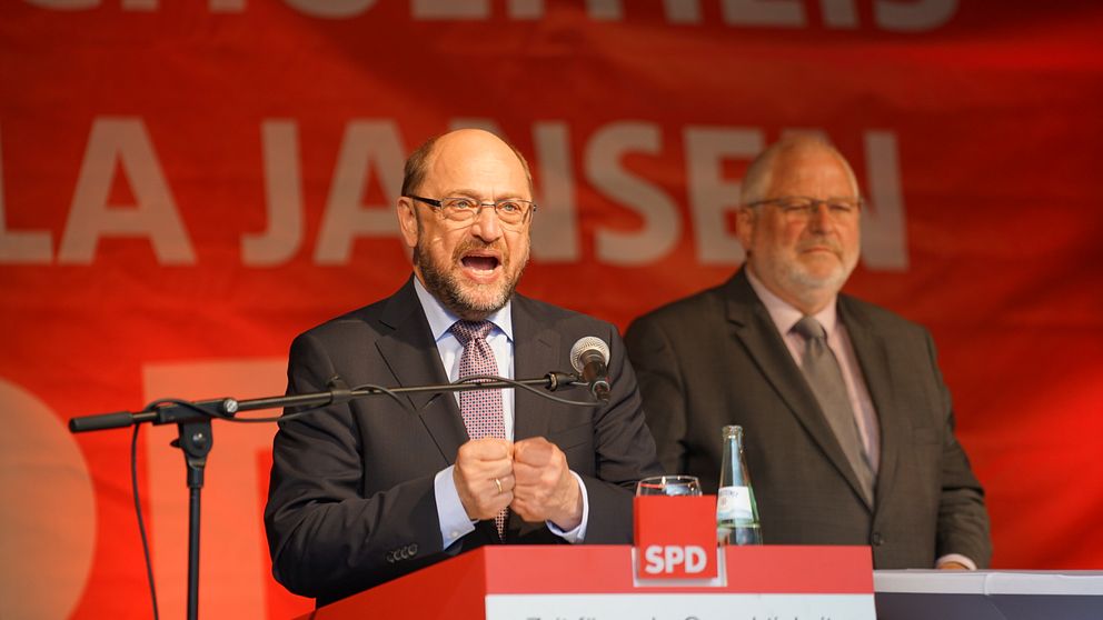 SPD:s nye partiledare och kanslerskandidat Martin Schulz.