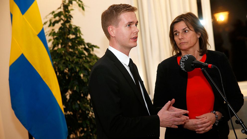 MP:s språkrör Gustav Fridolin och Isabella Lövin