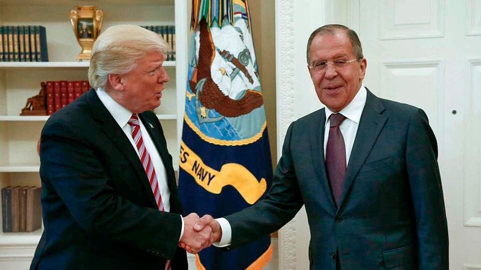 Donald Trump och Sergej Lavrov