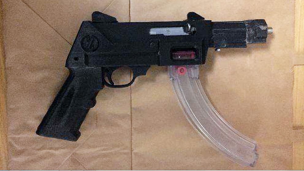 Så här ser 3d-vapnet ut som hittades i ett garage.