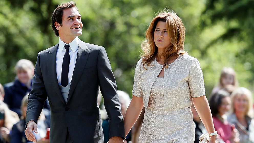 Roger Federer och hustrun Mirka.