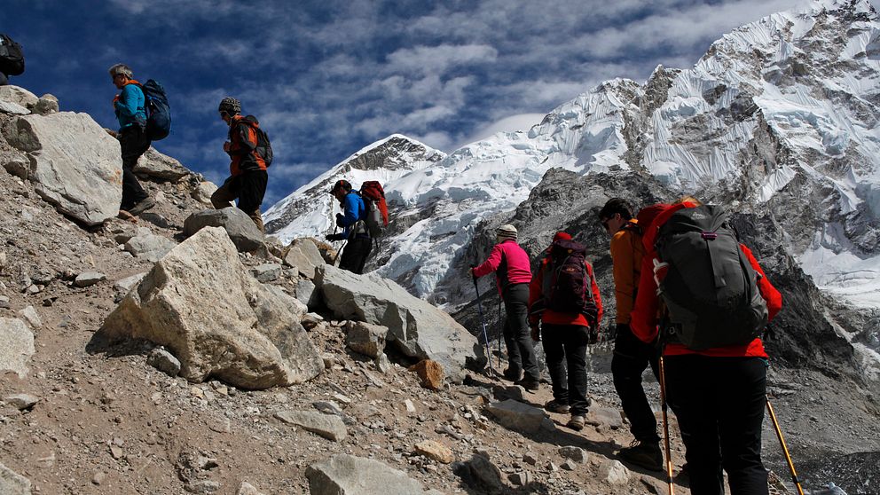 Rekordmånga klättrare försöker sig nu under vårsäsongen på att nå världens högsta bergstopp.