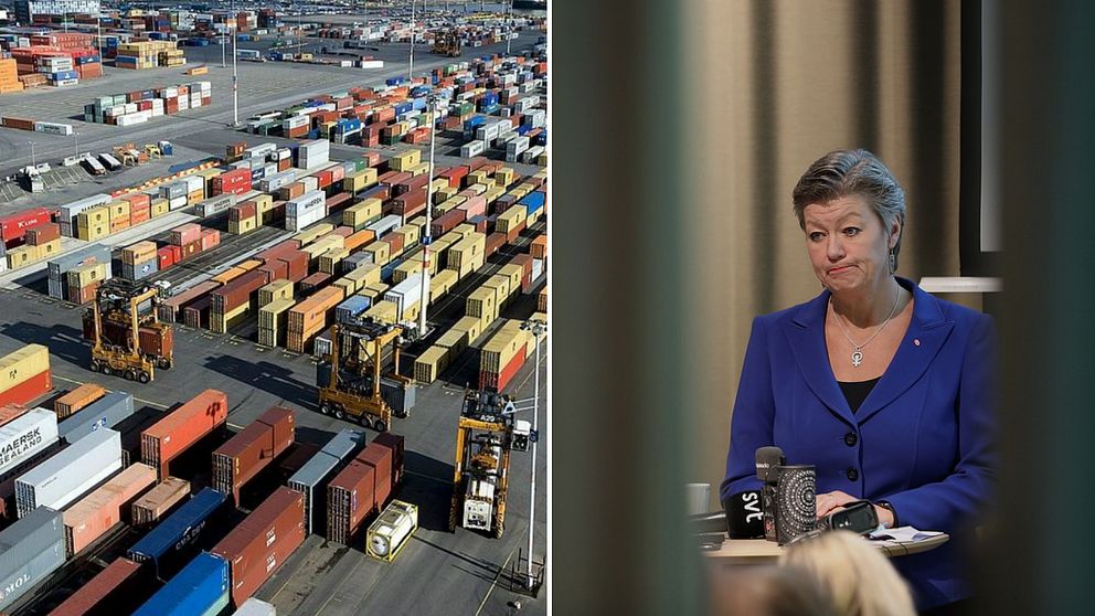 Arbetsmarknadsminister Ylva Johansson (S) öppnar för lagändring efter hamnkonflikten.